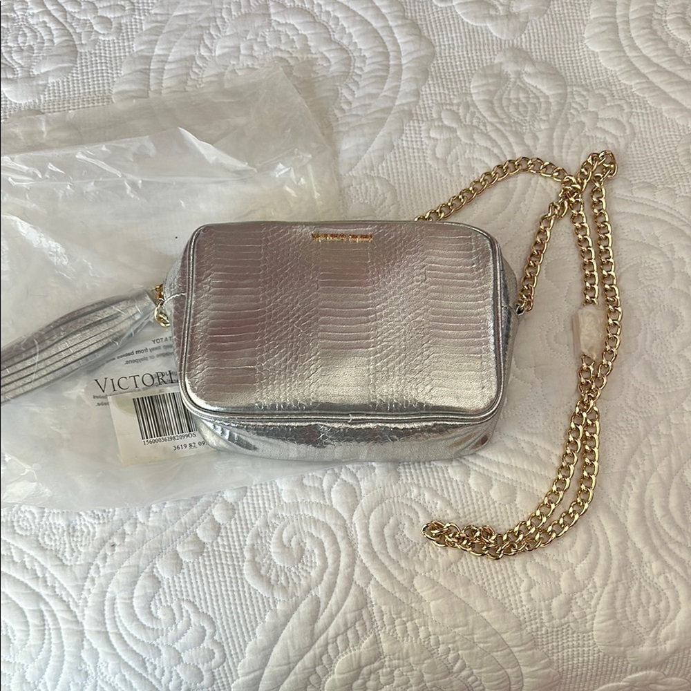 Victoria's Secret Silver Crossbody Bag
